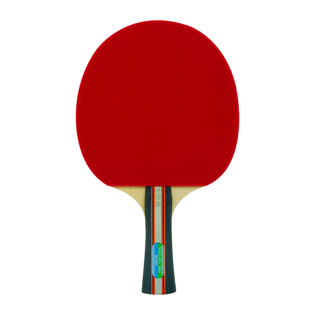Butterfly Wakaba 2000 Racket: Entire Front Racket Profile